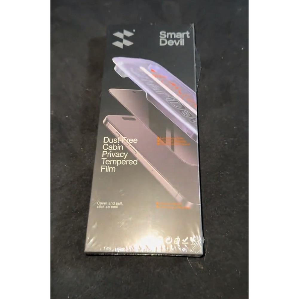 Smart Devil Dust-Free Cabin Privacy Tempered Film Screen Protector New